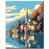 Painting by Numbers Mountain and Lake Panorama II