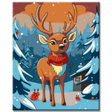 Kinderbild Illustration Malen nach Zahlen