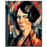 Malen nach Zahlen - Rotes Kleid: 1940s-1950s, Lyubov Popova inspires
