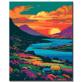 Sonnenuntergang am Ring of Kerry Malen nach Zahlen