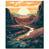 Bunte Wüste Nevada Malen nach Zahlen - Versand from DE