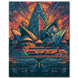 Buntes Sydney Opera House Malen nach Zahlen