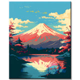 Colorful Fuji - Paint by Numbers