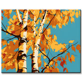Yellow Birch Tree - Malen nach Zahlen