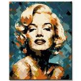 Marilyn Monroe - Malen nach Zahlen Kunstwerk