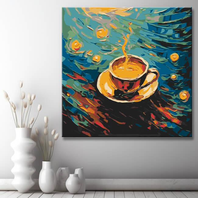 Kaffeetasse - Malen nach Zahlen