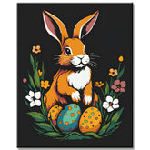 Osterhase Eier - Malen nach Zahlen