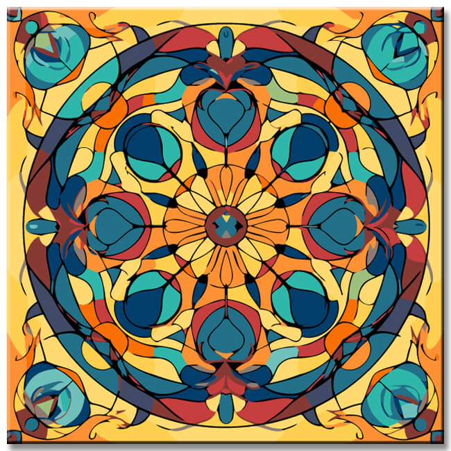 Malen nach Zahlen Schöne Formen Malerei II