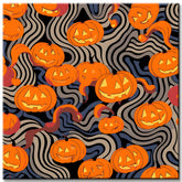 Malen nach Zahlen Halloween Kürbis Gesichter