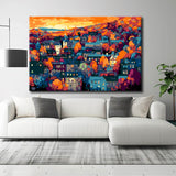 Malen nach Zahlen Vektor Illustration Reykjavik