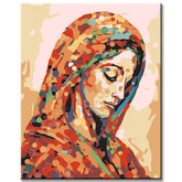 Malen nach Zahlen Mutter Gottes Malerei