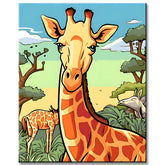 Safari Tiere - Malen nach Zahlen