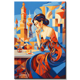 Malen nach Zahlen Kunst Elegante Schönheit im Kurasov Stil II