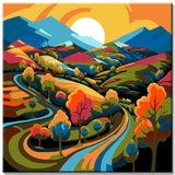 Landschaft Malen nach Zahlen