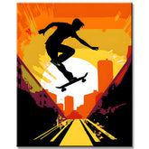 Skateboard Shop - Malen nach Zahlen