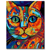 Ragdoll Katze in Picasso-Stil Malen nach Zahlen