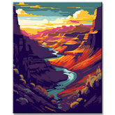 Grand Canyon Fluss Malen nach Zahlen