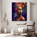 Malen nach Zahlen Frauenporträt Schwarze Frau