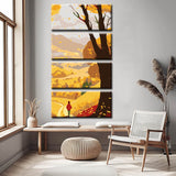 Malen nach Zahlen Goldener Herbst 4-teilig