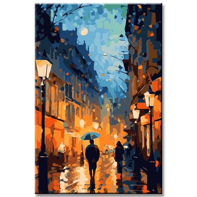 AltStadt im Herbst Malen nach Zahlen