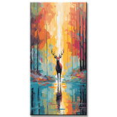 Deer in a Forest Clearing Painting by Numbers