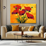 Grind nach Zahlen für Erwachsene Mohnblumen