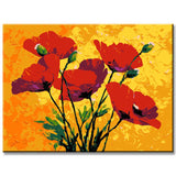 Grind nach Zahlen für Erwachsene Mohnblumen