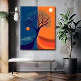 Grind after the picture of the tree abstract