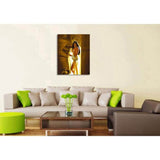 Malen nach Zahlen akt Frau im tempel