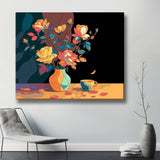 Grind nach Zahlen Pfingstrosen