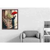 Malen nach Zahlen Bilder liebesPaar auf treppe