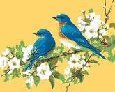 Painting by Numbers Birds on Flower Vine