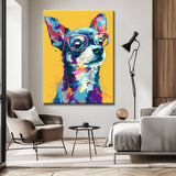 Grind nach Zahlen Chihuahua abstrakt