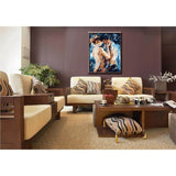 Malen nach Zahlen liebesPaar abstrakt