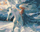 Paint by Numbers Horse in Waves