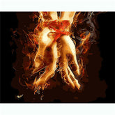 Malen nach Zahlen Flammenband