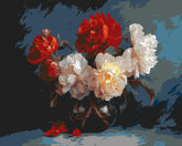 Grind nach Zahlen Pfingstrosen