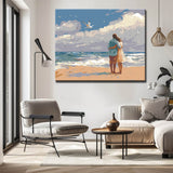 Grind after a few people on the beach