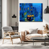 Malen nach Zahlen America San Francisco Straßenbahn