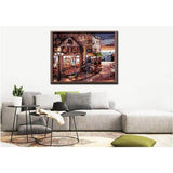 Malen nach Zahlen Bilder Altes Stadtviertel