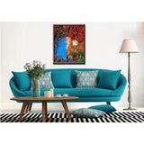 Malen nach Zahlen Bilder Bunte Haustür