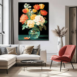 Grind nach Zahlen Bunter Blumenstrauss