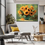 Grind nach Zahlen Sonnenblumenstrauß