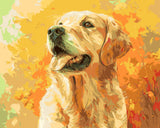 Grind after hunting their beige Labrador