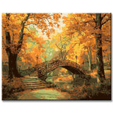 Paint by Numbers Park in Autumn