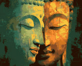 Grind nach Zahlen Buddha Flötenspiel