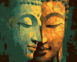 Grind nach Zahlen Buddha Flötenspiel