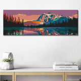 Painting by Numbers Mountain Lake Reflection