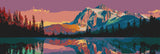Painting by Numbers Mountain Lake Reflection