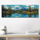 Painting by Numbers Lake in the Alpine Foothills